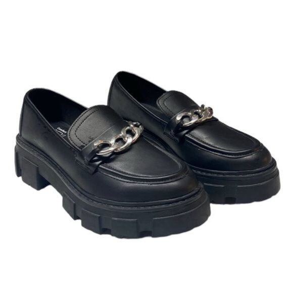 Vintage Y2K No Boundaries Bratz 90s Platform Black Chunky Heel Loafers S… - Picture 5 of 11
